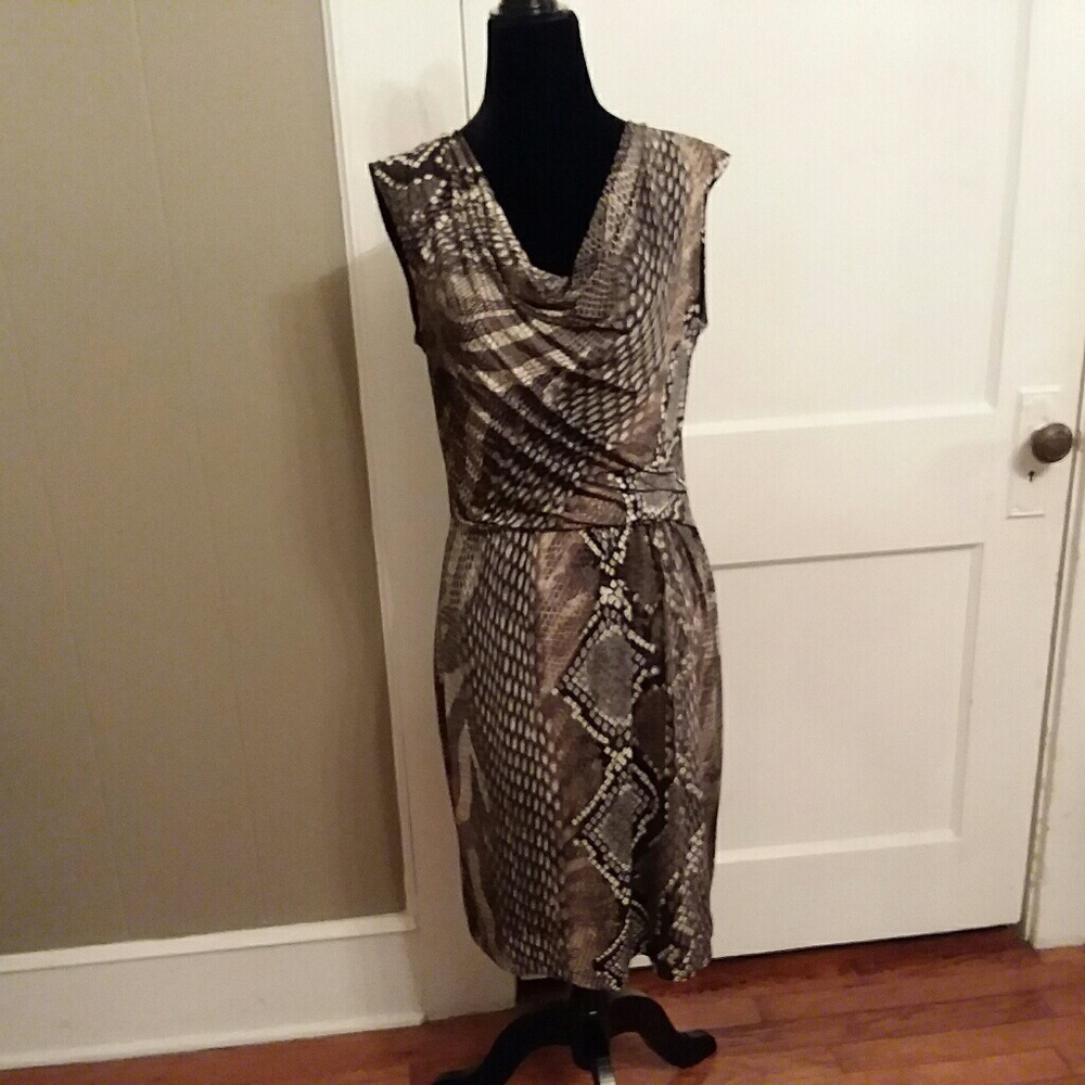 FINAL PRICE Ronni Nicole snake skin print dress 8